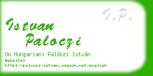 istvan paloczi business card