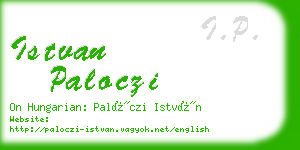 istvan paloczi business card